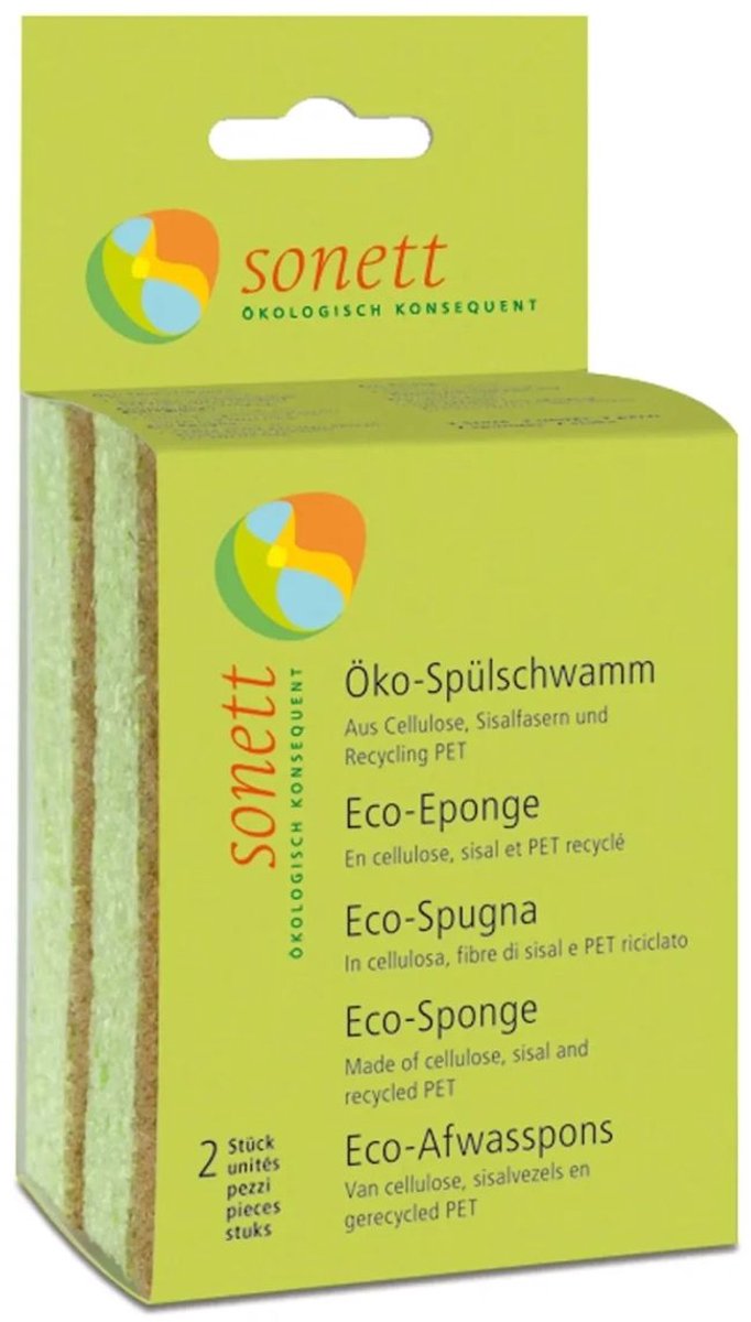 Ecologische Afwassponzen 12-Pack Biologisch Afbreekbaar