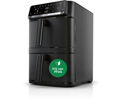 Bosch MAFD661B0 XXL Airfryer - Serie 6 - 12L - 2x6L - Dubbele mand - Tot 8 personen - Zwart