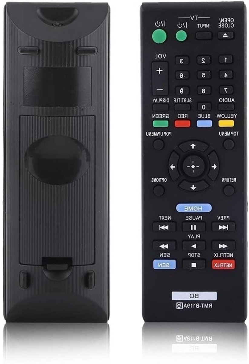 Universele Afstandsbediening voor Blu-ray Spelers, Vervangende Remote Control voor RMT-B119A, Compatibel met Diverse Merken en Modellen