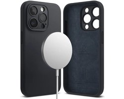 Ringke Silicone Hoesje Geschikt voor Apple iPhone 15 Pro | Compatible met MagSafe | Back Cover Hoesje | Siliconen | Blauw