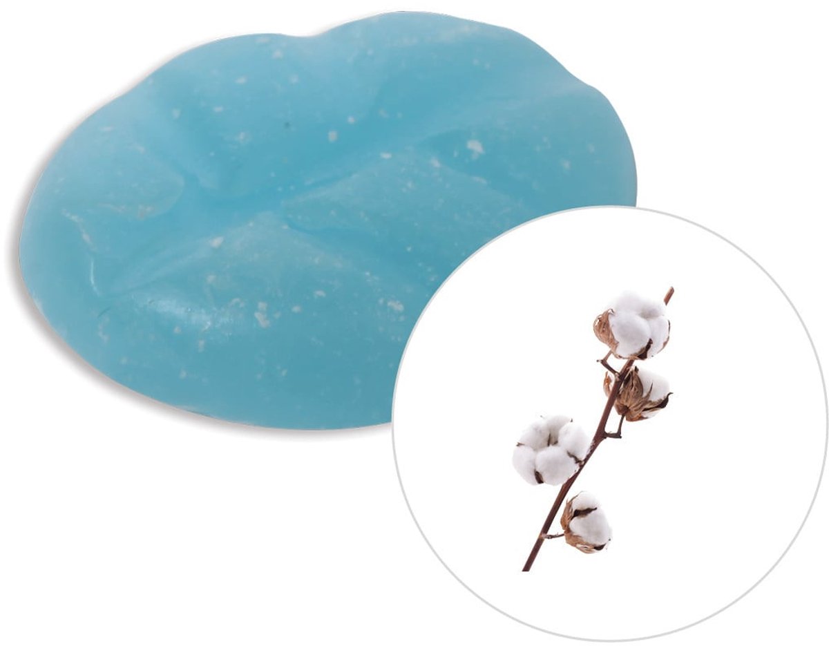 Scentchips® Puur katoen - Geurblokjes - Huisparfum - Geurchips - Waxmelts - Geschikt voor Geurbrander en Waxbrander - XXL - 144 Stuks