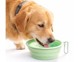 Top 10 voer- en drinkbakken voor katten 2026: Opvouwbare voer- en drinkbak 650 ml met karabijnhaak