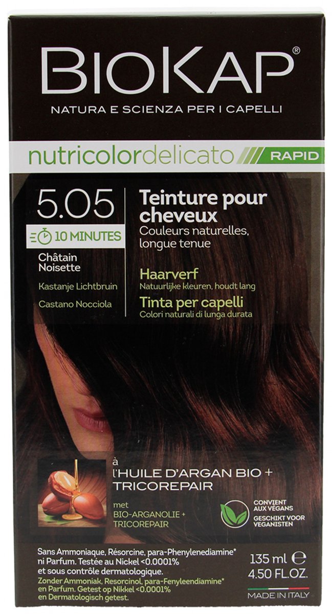 Biokap Nutricolor Delicato Rapid Haarverf (Kleuren : Kastanje)
