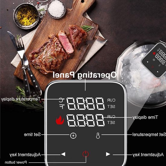 Store_8 - Sous Vide-machine - Temperatuurbehoud - 20 Liter - Roestvrij staal - Koken met precisie - Geschikt voor elke keuken - 1100 Watt van Store 8 — afbeelding 5