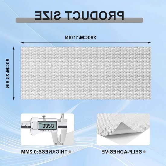 Zelfklevende Warmtebeschermmat van Aluminized Fiberglas Isolatie - Hoge Temperatuur Bescherming (60 x 280 cm) voor Veiligheid en Duurzaamheid van Merkloos — afbeelding 5