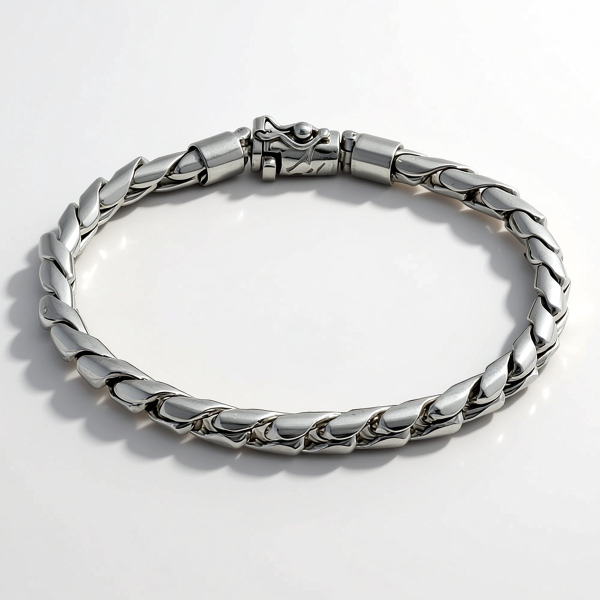 Cavill - Zilveren Armband 925 Sterling Zilver - Handgemaakte Luxe Bali Barong Armband - Gevlochten Design - Stijlvol & Robuust - 20,5 cm