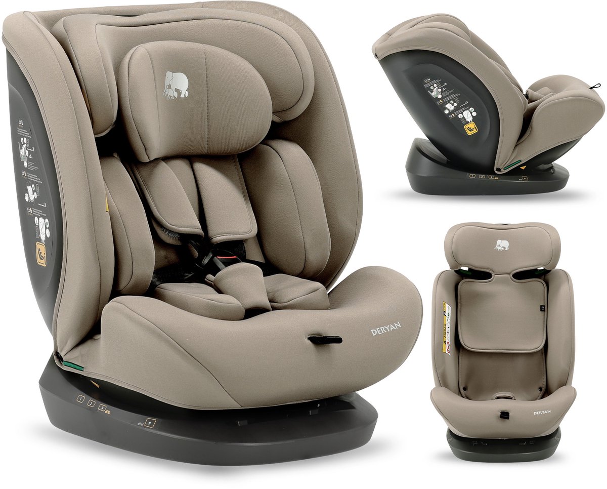 Deryan Clyde I-Size Autostoel - 40-150 cm - Groep 0+/1/2/3 - Truffle Nougat