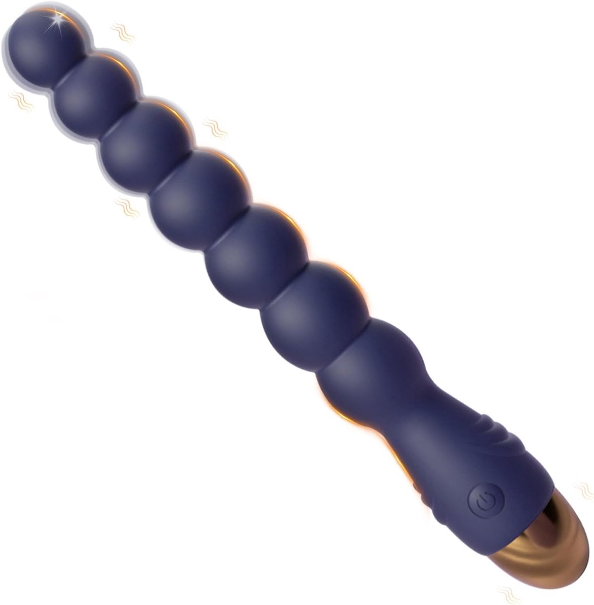 Daity Vibrator met 7 balletjes, anaalplug met 10 vibratiestanden, prostaatstimulerend speeltje, erotisch seksspeeltje voor stellen, extreme seks