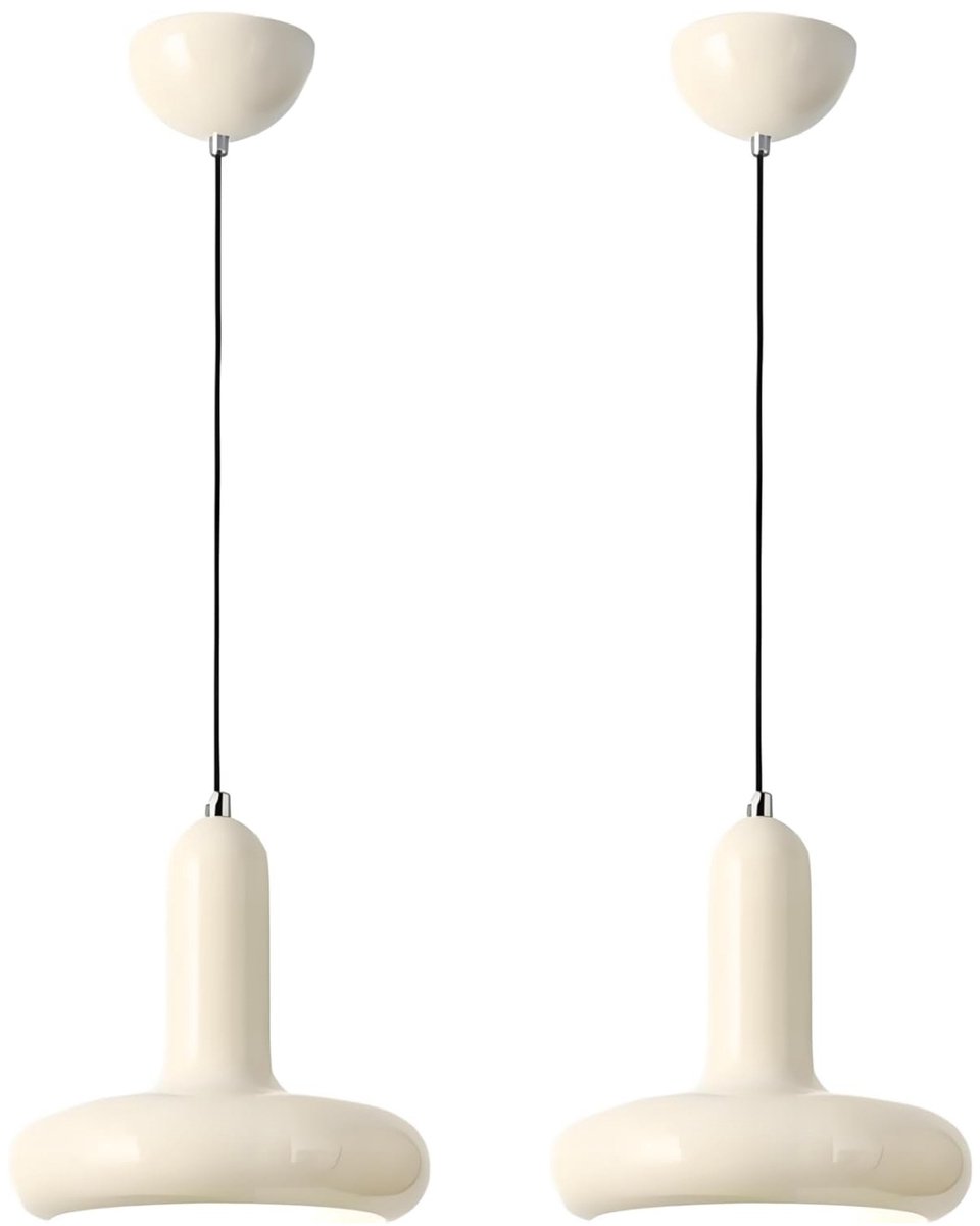2 Stuks Modern Hanglamp Slaapkamer Plafondlamp Binnen Lampenkap voor Woonkamer Keuken Hal