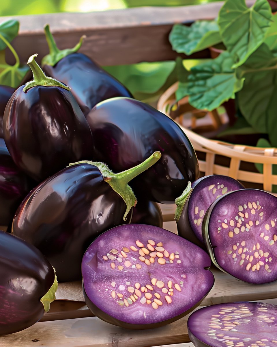 5 sets - Aubergine Zaden Patio Baby F1 Solanum Melongena Eenjarig