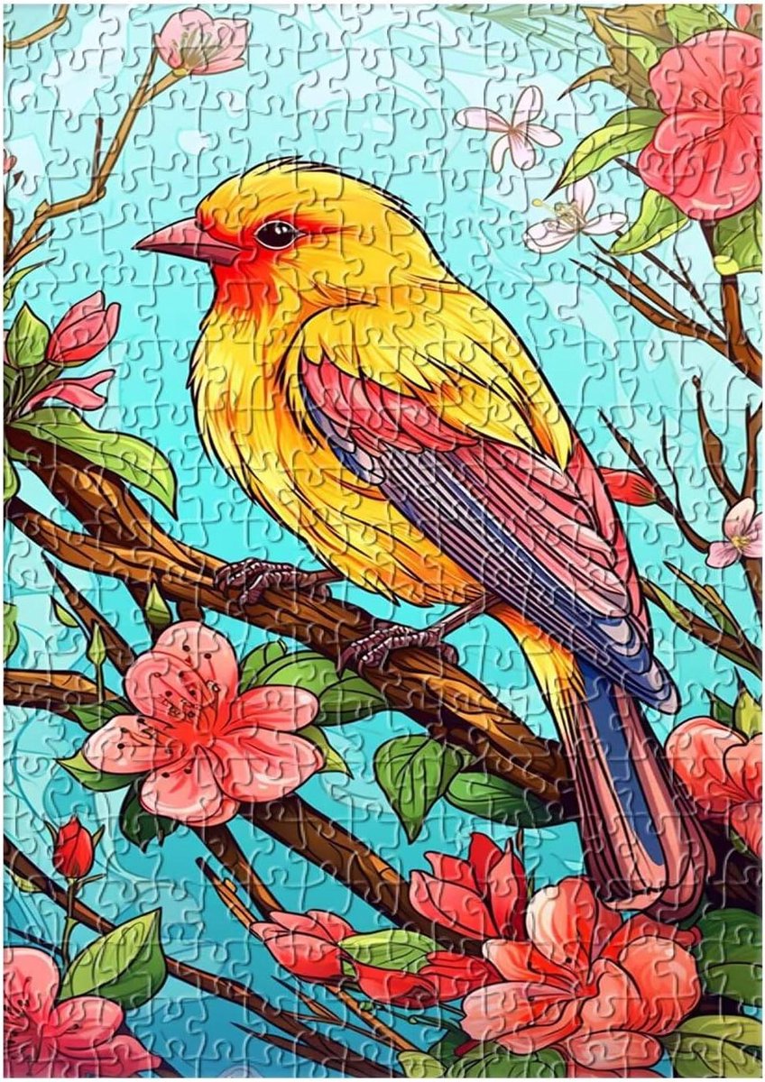 Legpuzzel - Puzzelspel Denkspel - Ontspanning thuis - Met letters op achterkant - 75 x 50 cm - Roze