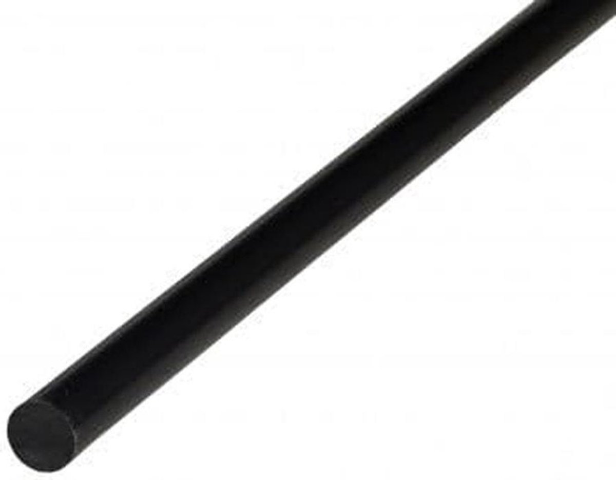 Glasvezelstaaf - GFK staaf - Versterking aanbrengen - Lichtgewicht materiaal - 80 cm x 4 mm - Zwart