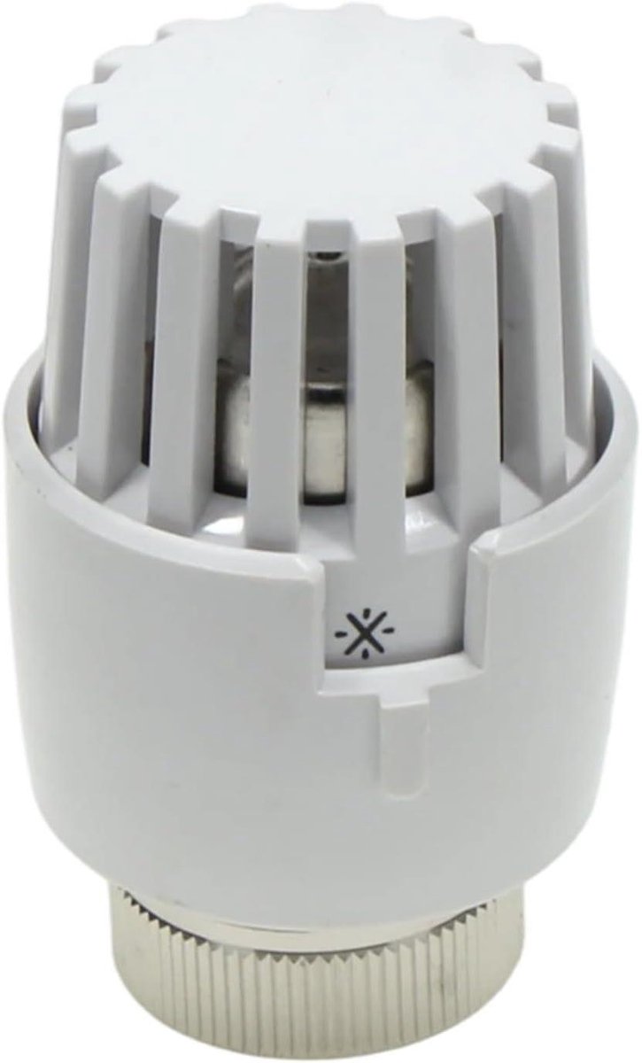 Thermostaatkop - Temperatuurregelaar - Vloerverwarming Instellen - Vijf Temperatuurstanden - M30 x 15 - Wit