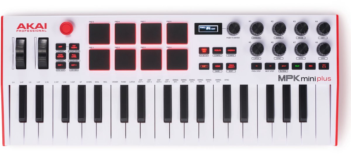 Akai Professional MPK Mini Plus - 37 toetsen USB MIDI-keyboardcontroller