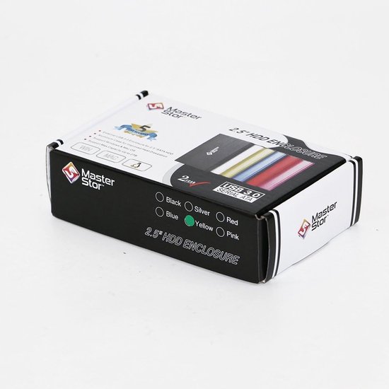 Draagbare Harde Schijf - Externe Opslag - Bestanden Opslaan - Supersnelle USB 3.0 - 1 TB - Geel — afbeelding 3