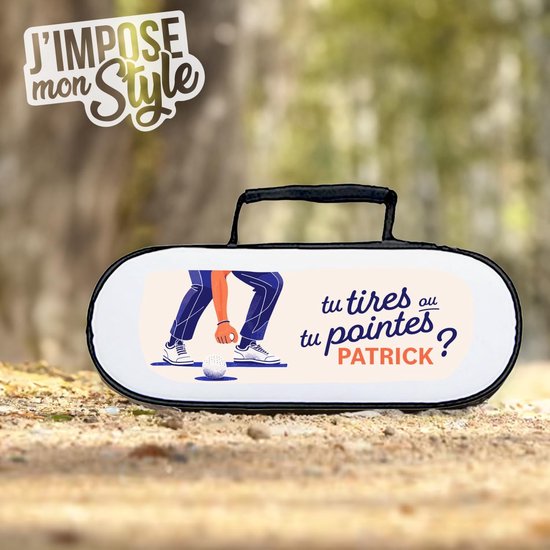 Gepersonaliseerde Petanque Tas - Boule Tas Naam - Sport Opslag - Met Naam Personaliseerbaar - 23cm x 9cm - Blauw — afbeelding 4