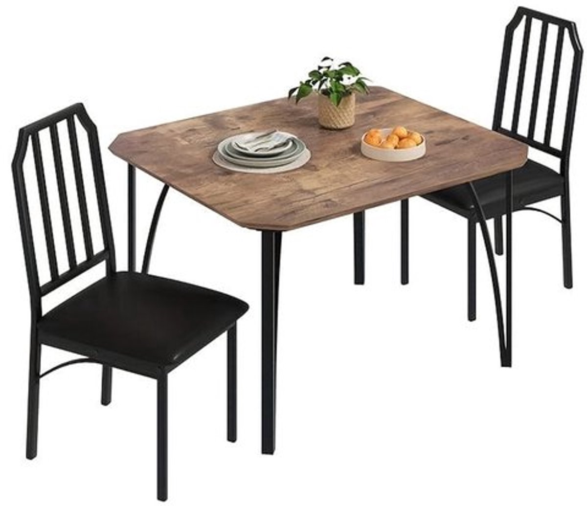 Eettafel – Keukentafel – Tafeltje – Tafelset – Eetkamertafel – Compact Rond Design – Stevi