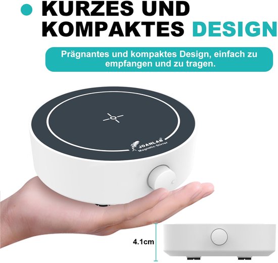 Magnetische Roerder - Roerplaat Mixer - Vloeistoffen Mengen - Compact Ontwerp - 3 Liter Capaciteit - Wit — afbeelding 5
