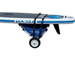 Ascan Boardbuggy Transportwagen, kanowagen, kajakwagen, surfwagen, strandbuggy, transporthulp met zitting, lekvrije banden