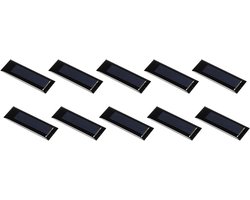 Mini Zonnepanelen - Zonnecellen Set - Doe-het-zelf Project - Compact Formaat - 10 Stuks - Zwart