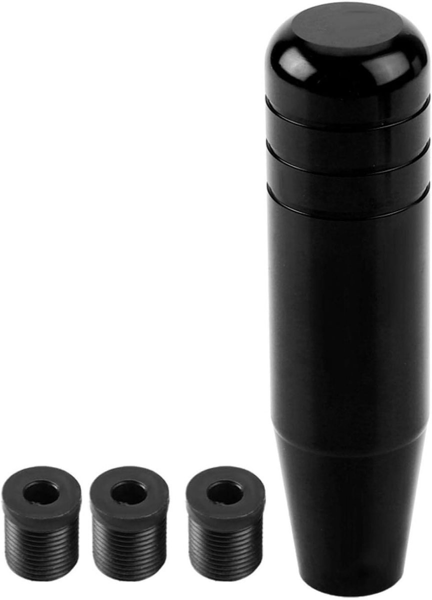 Universele Aluminium Versnellingspookknop voor Handgeschakelde Auto's 13cm Zwart