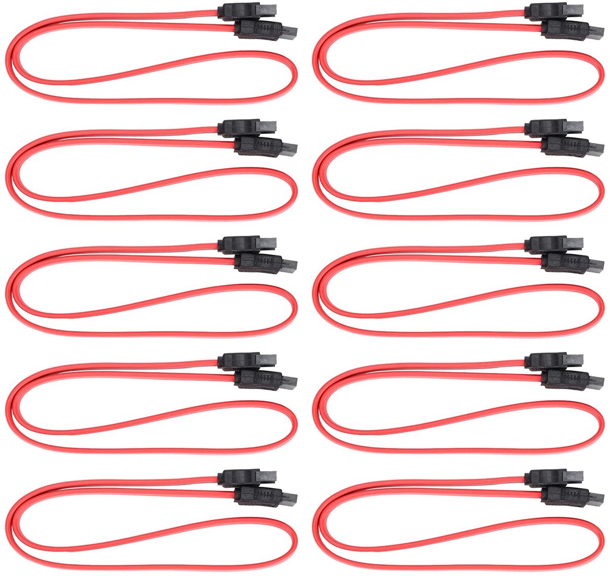 Virtubuy Extension Cable - 50cm - Ideaal voor data transfer - 10 stuks - SSD Connector - Perfect voor gaming console en PC