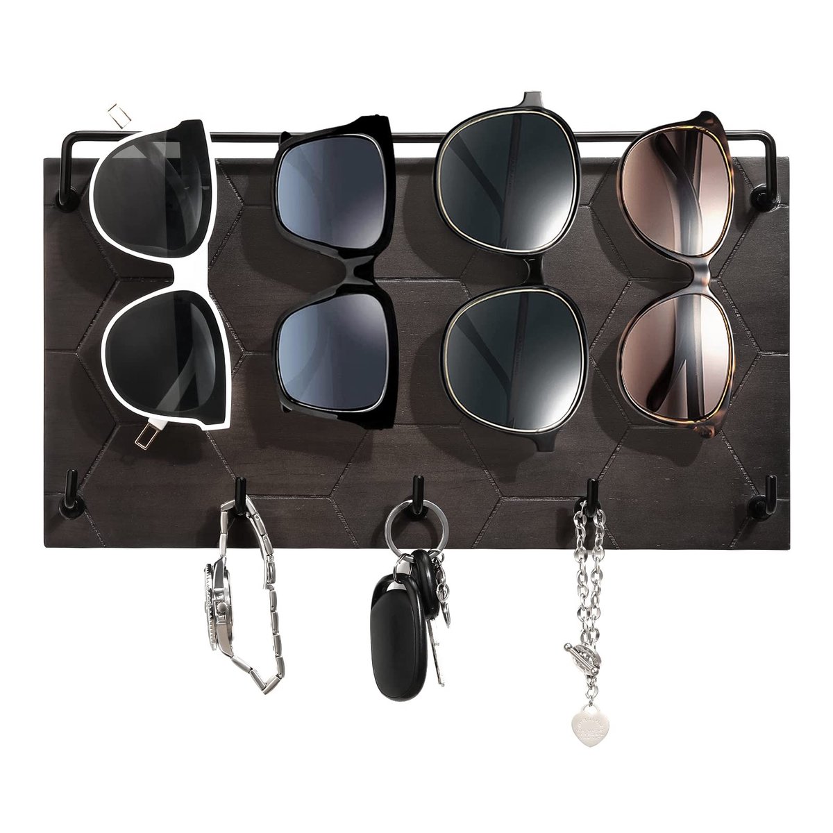 IMstore - Sunglass Organizer - Sleutelhanger - Decoratief - Grijs - Brilhouder - Eyewear opslag - Geschikt voor entree - Multifunctioneel