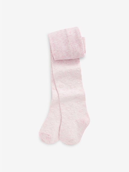 Roze maillot met een subtiel hartjespatroon, gemaakt van katoen.