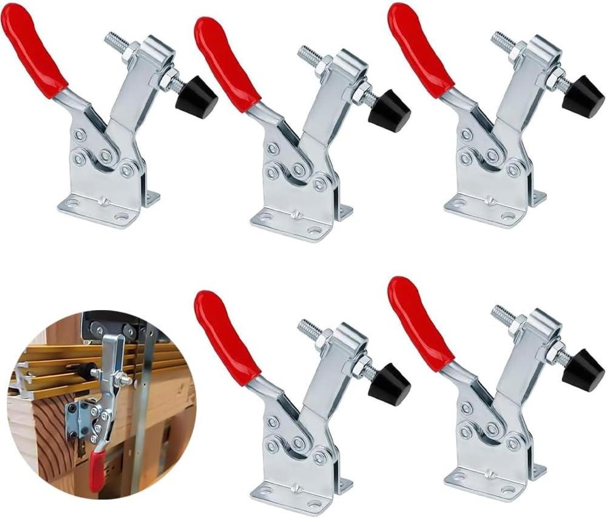 Snelspanners Kniehendel - Verticale Klem - Machine Bediening - 90 kg Klemkracht - 5 Stuks - Metaal