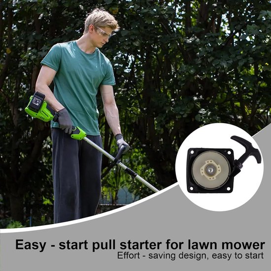 Trekstarter Bosmaaier - Starter Onderdeel - Gereedschap Starten - Duurzaam PA6 Aluminium - 80 mm Breed - Zwart — afbeelding 3