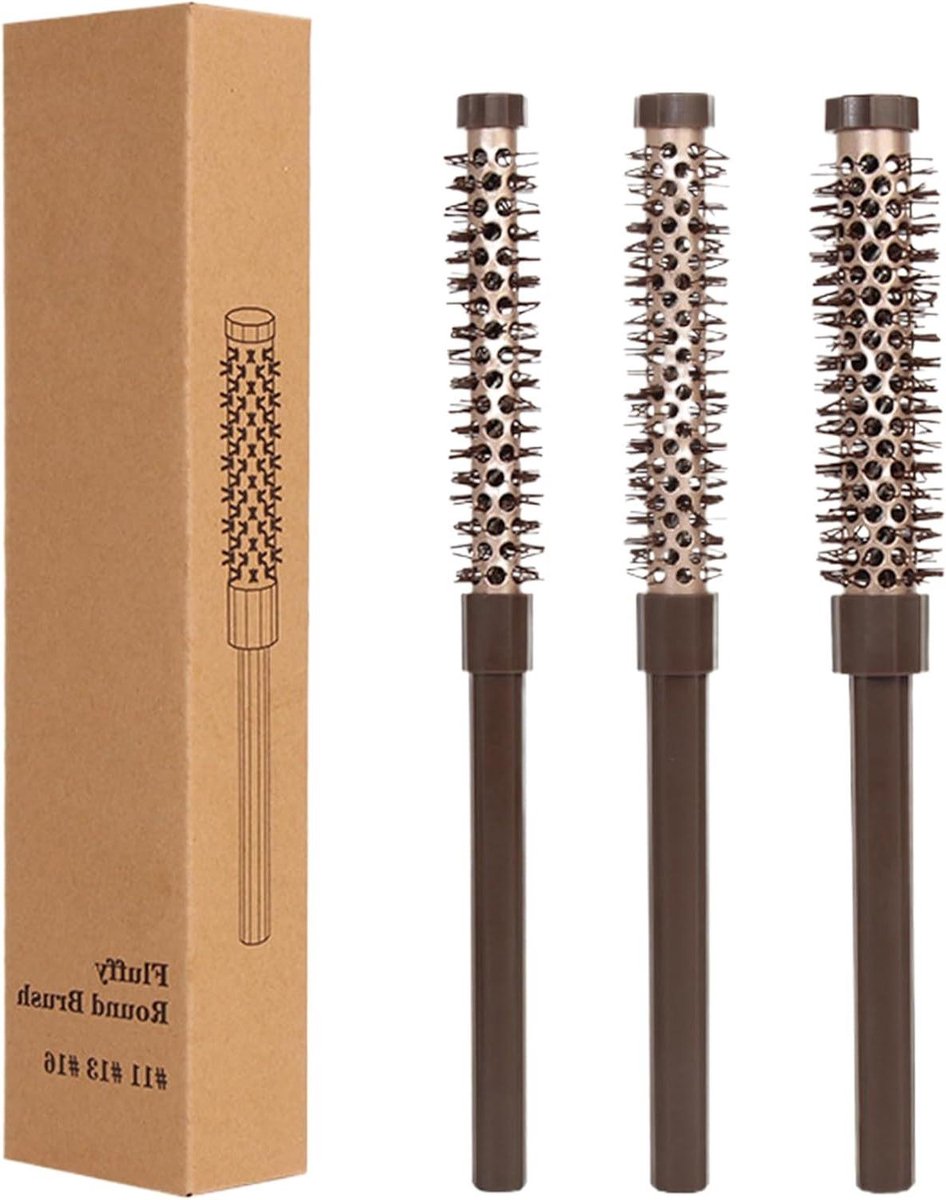 Haarstylingborstel Rond - Föhnborstel Volume - Haar Volume Creëren - Snelle Styling Warmte - 232 cm - Zwart
