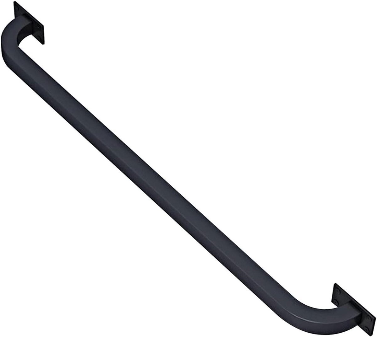 Trapleuning - Wandsteun - Veiligheid Binnen Buiten - Smeedijzeren Constructie - Tot 600cm - Zwart
