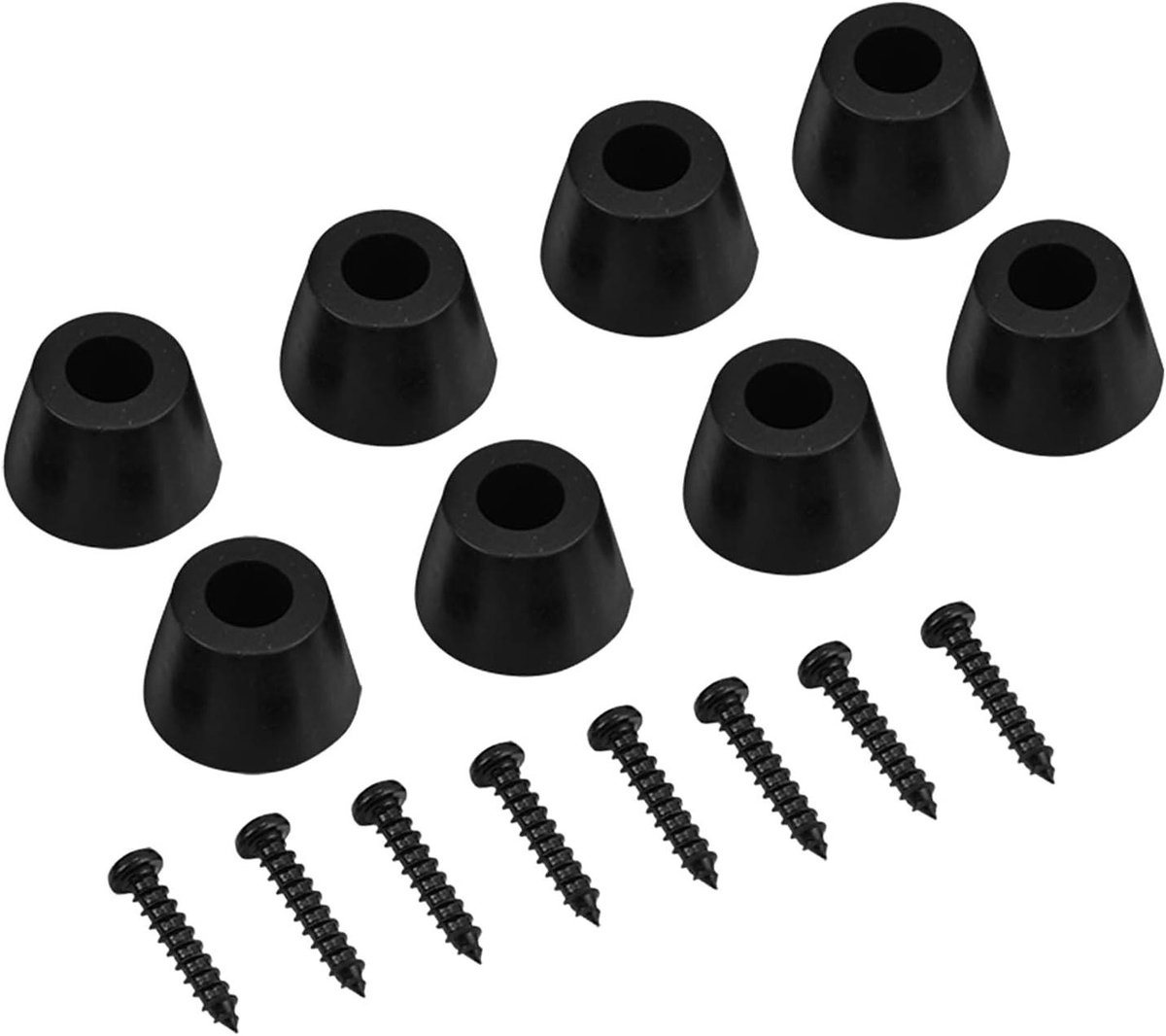 Luidspreker Isolatievoeten - Rubberen Pads - Geluid Verbeteren - Superieure Trillingsdemping - Tot 8 Inch - Zwart