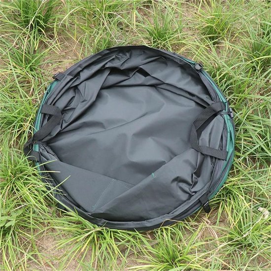 Pop-up tuinzakken - Opvouwbare containers - Afval verzamelen - Ruime capaciteit - 2 stuks - Donkergroen van pop — afbeelding 2