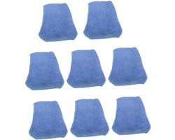 Autoreinigingsdoek Set - Poetsdoeken Microvezel - Auto Poetsen - Sterke Waterabsorptie - 8 Stuks - Blauw