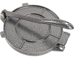 Omabeta Tortilla Press Tortilla Maker 6,3 Inch, Aluminium Legeringshandleiding Pers voor Taco's Roti Pannenkoeken met Stevige Handgreep, 20x16 Cm