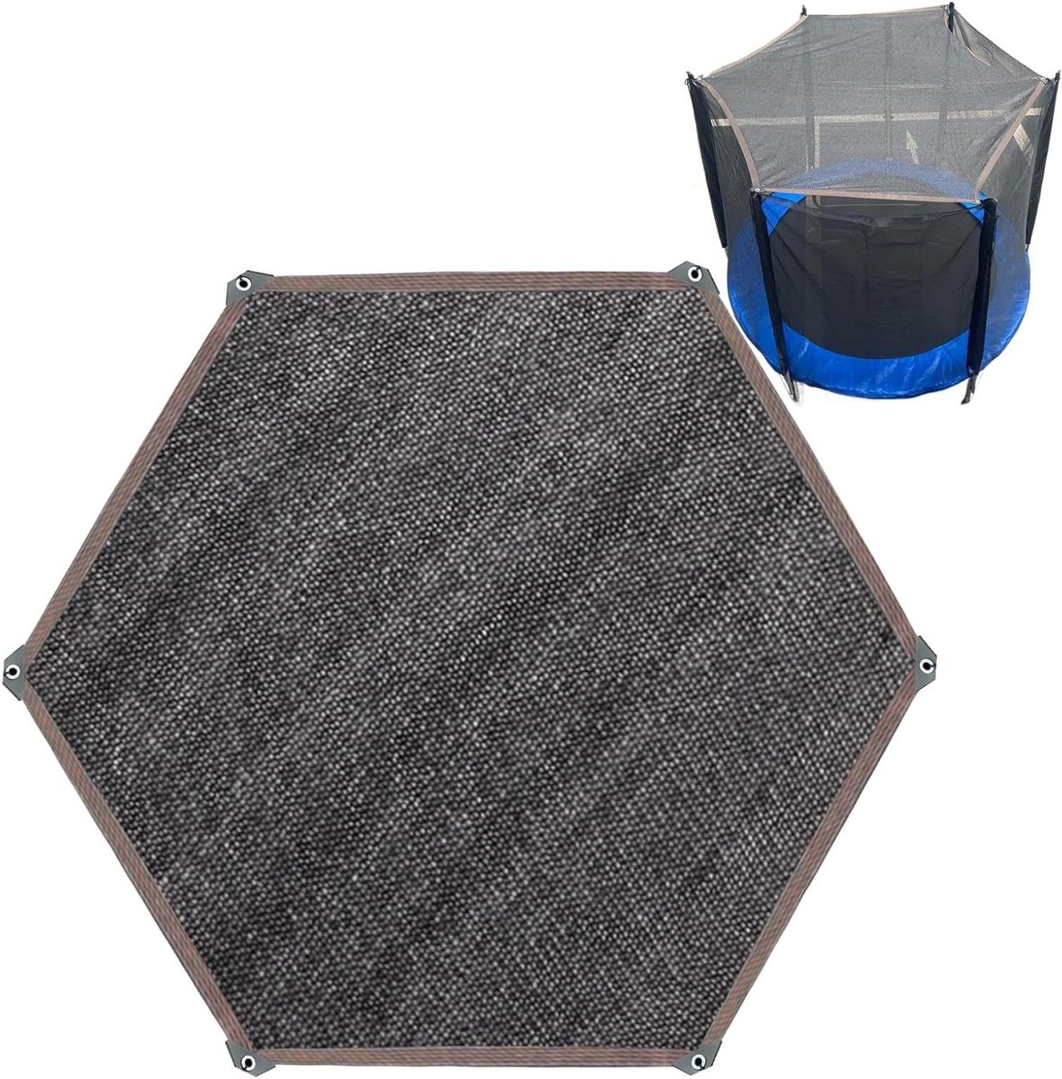 Trampoline Schaduwkap - Zonnescherm Trampoline - Buiten Spelen - UV-Bestendig Gaas - 8ft - Niet gespecificeerd