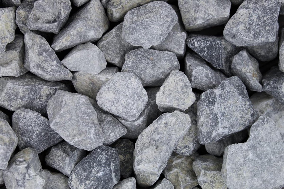 Siersplit 5 kg - Decoratieve steentjes - Tuin decoreren - Gewassen en duurzaam - 30-50 mm - Breuksteen grijs