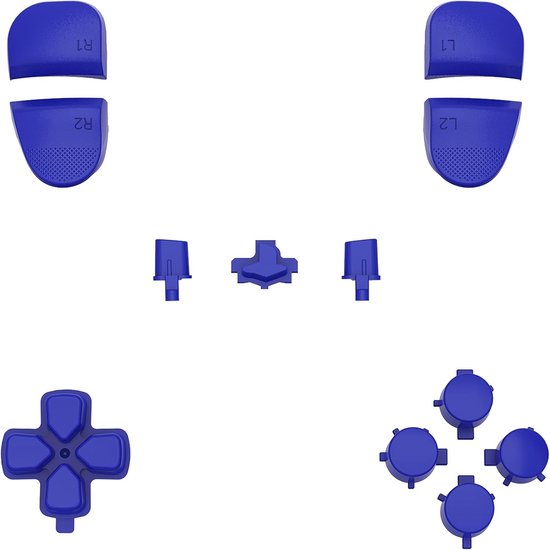 Controller Knoppen Set - Vervangende Knoppen Gamepad - Controller Personaliseren - Specifiek voor PS5 Edge - 1 cm - Blauw — afbeelding 3