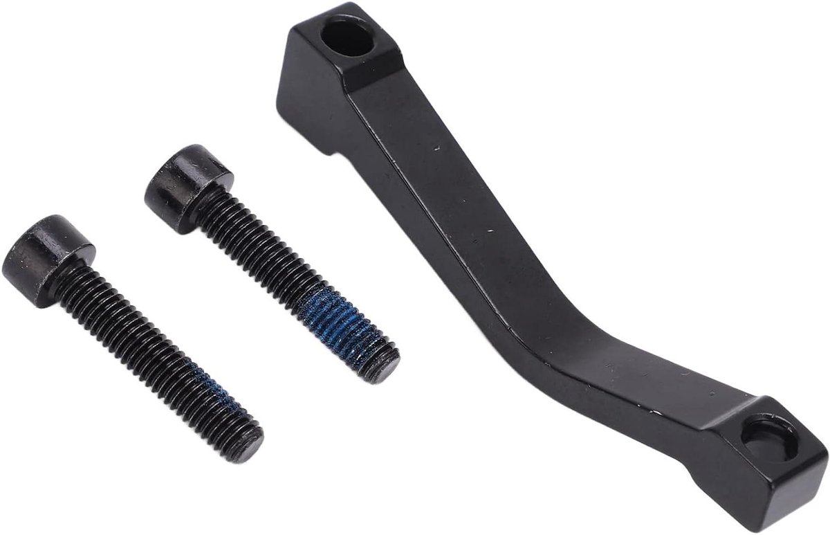 Schijfrem Montagebeugel - Remadapter Fiets - Fietsen Onderhouden - 180mm Schijfrem Compatibel - 33 gram - Zwart