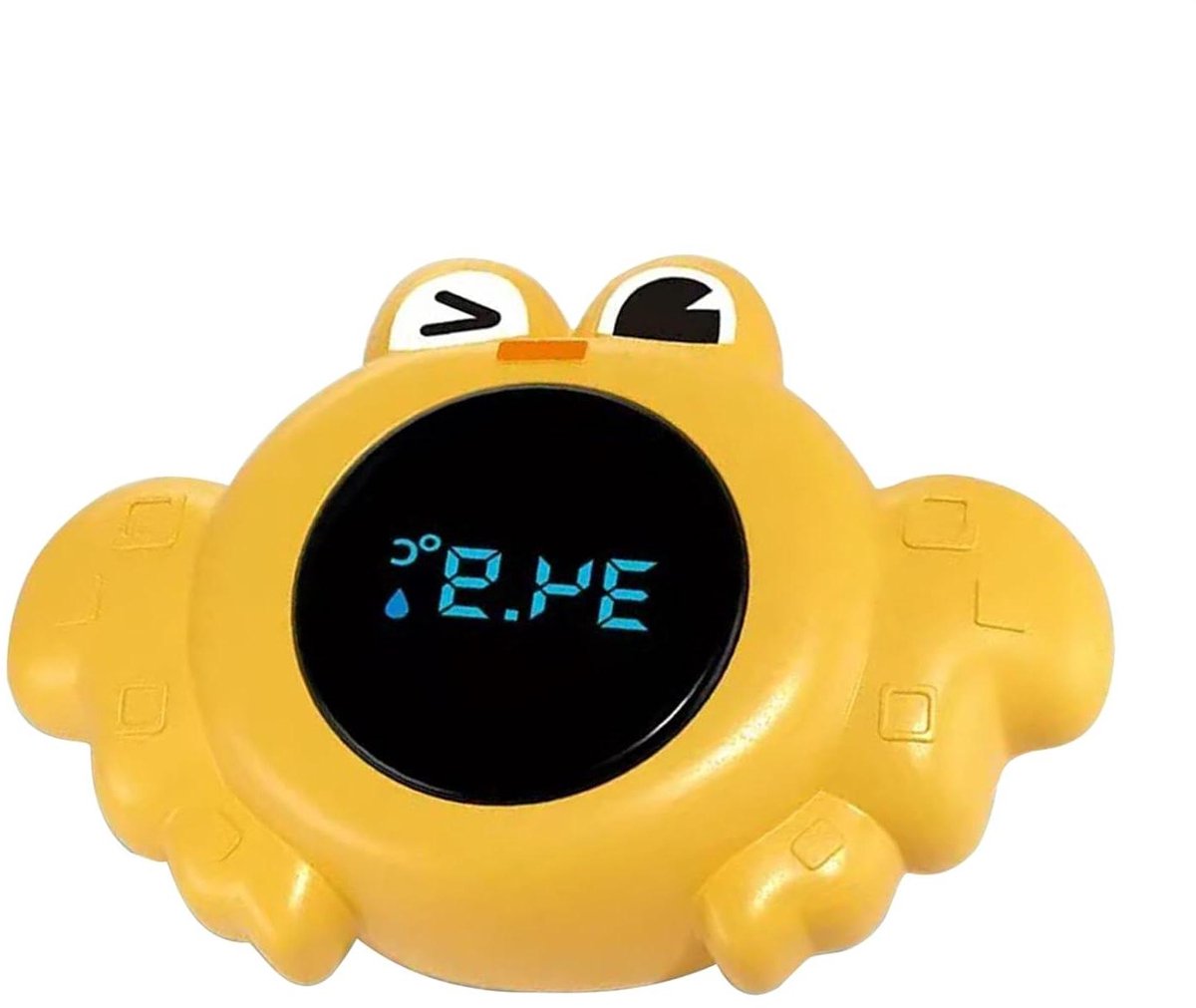 Badthermometer Kinderen - Waterthermometer Baby - Veilig Baden - Dierenmotief - 12 cm - Geel