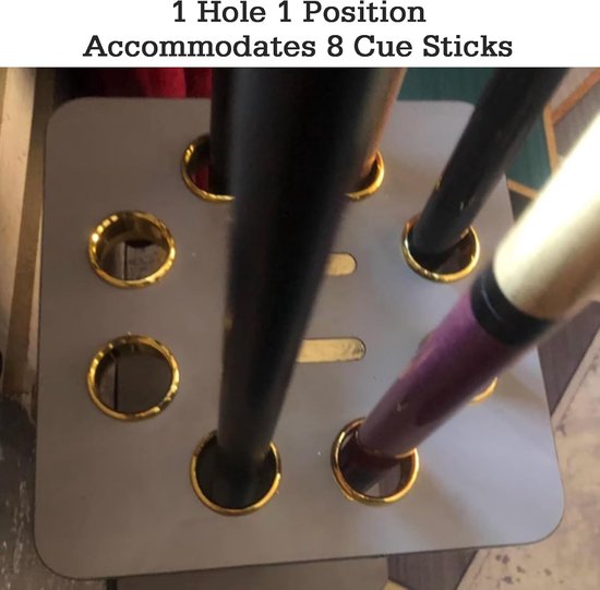 Biljartkeu Rekken - Pool Stick Houder - Biljart Keu Opslag - Stabiele Vloerstandaard - 30x30x55cm - Rood — afbeelding 5