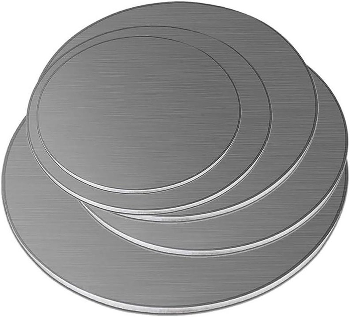 Roestvrijstalen Schijf - Ronde Plaat Metaal - Doe-het-zelf Projecten - Hoge Corrosieweerstand - 120 mm x 0.5 mm - Zilver