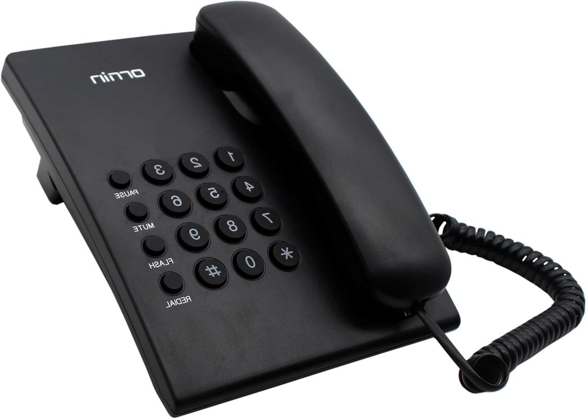Vaste Telefoon - Bedraad Toestel - Thuis Bellen - Muur Monteerbaar - Niet Gespecificeerd - Zwart
