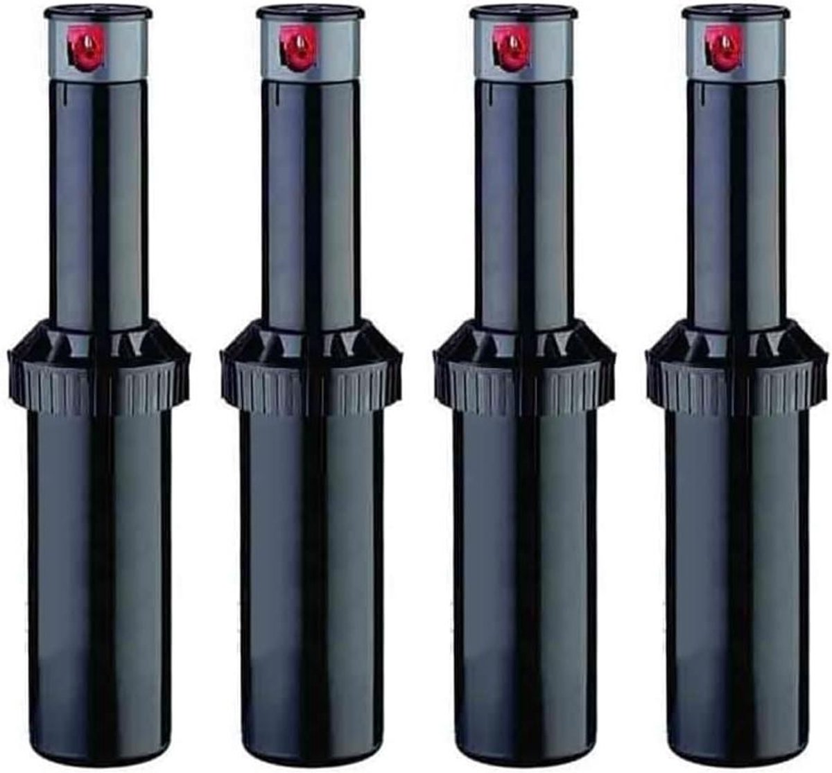 Verstelbare Sprinklers - Gazon Beregening - Tuin Onderhoud - Waterstop Functie - 4 Stuks - Wit Grijs