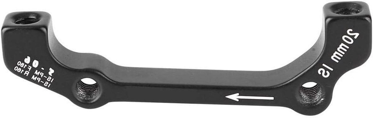 Fiets schijfremadapter - Remhouder - Fietsen Monteren - Aluminiumlegering - 180 mm Rotor - Zwart