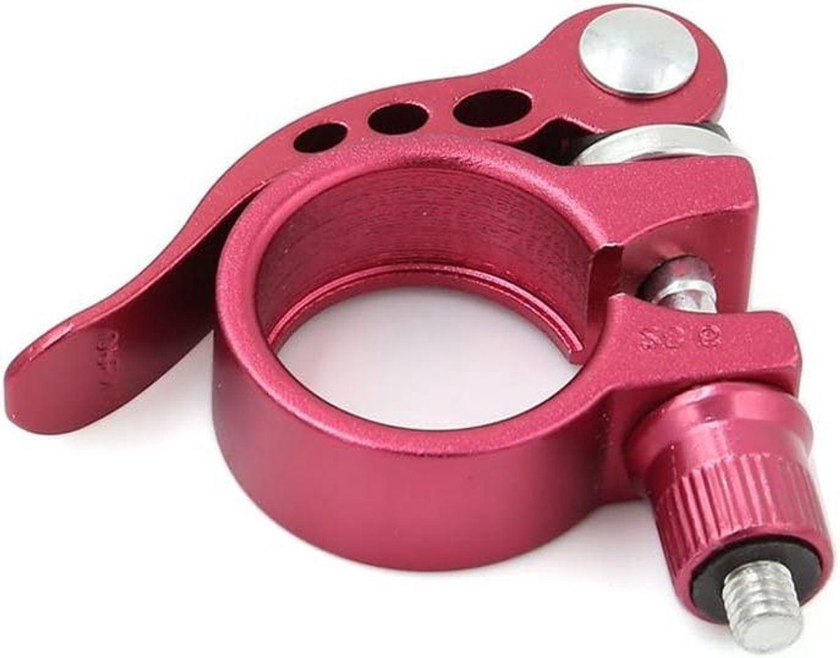 Fiets Zadelpenklem - Zadelklem Snelspanner - Zadelhoogte Verstellen - Snelspansysteem - 28.6 mm - Rood