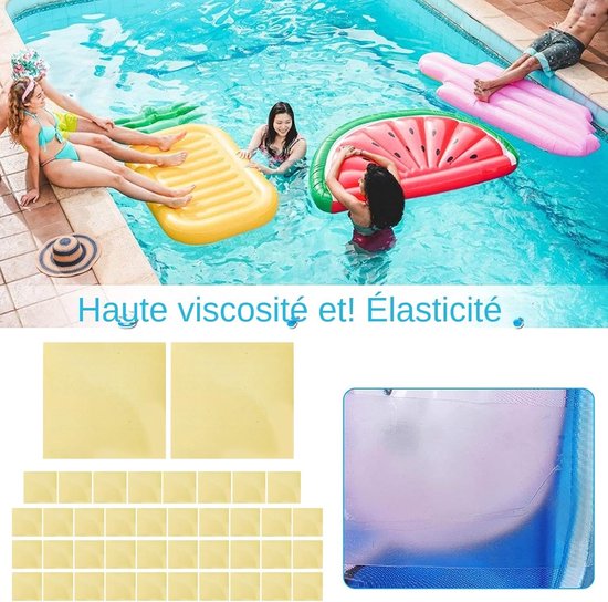 Reparatieset Opblaasbaar - Plakset Lekken - Snel Herstel - Waterdichte Plakstrips - 7x7 cm - Transparant — afbeelding 3