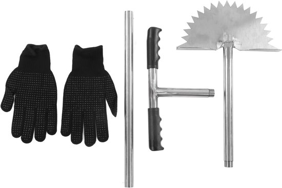Graskantensnijder - Tuinrandsnijder grasmaaier - Tuinranden snijden - Half-handmatige draadsnijder - 94 x 254 cm - Zilver — afbeelding 5