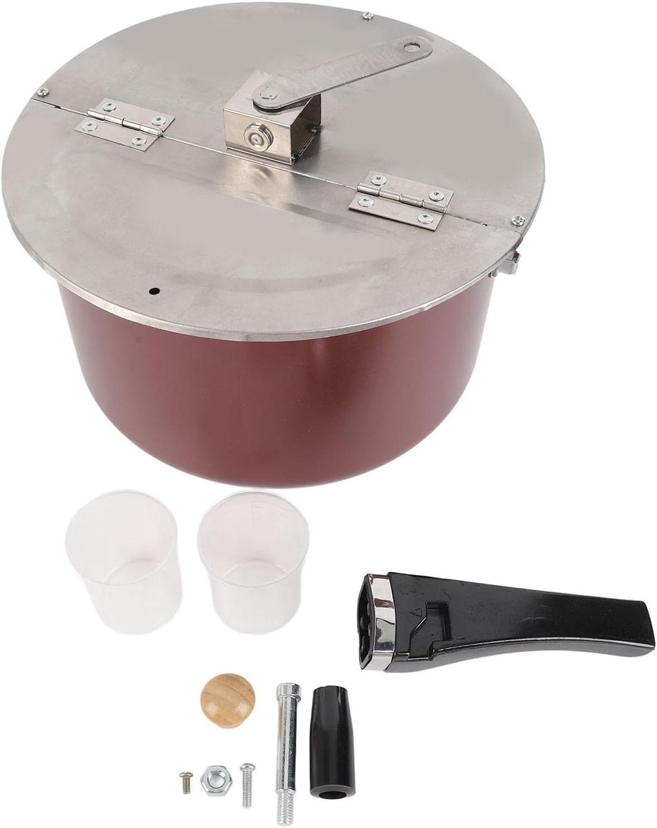 Popcorn Machine - Popcorn Maker - Film Avond - Roestvrij Staal - 28.5x16 cm - Zilver